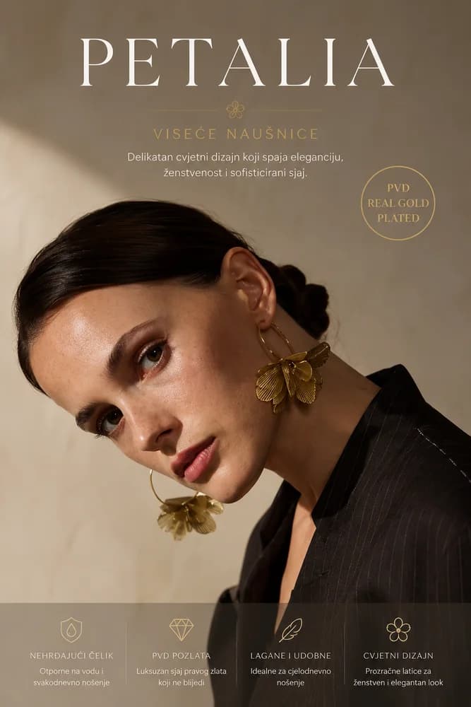 Naušnice Petalia – fotografija 1 od 4
