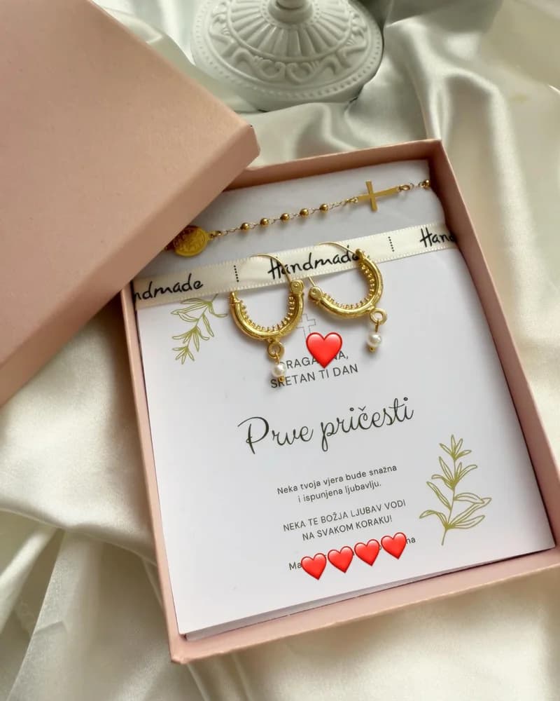 Anđeoski set za pričest/krizmu – fotografija 1 od 3