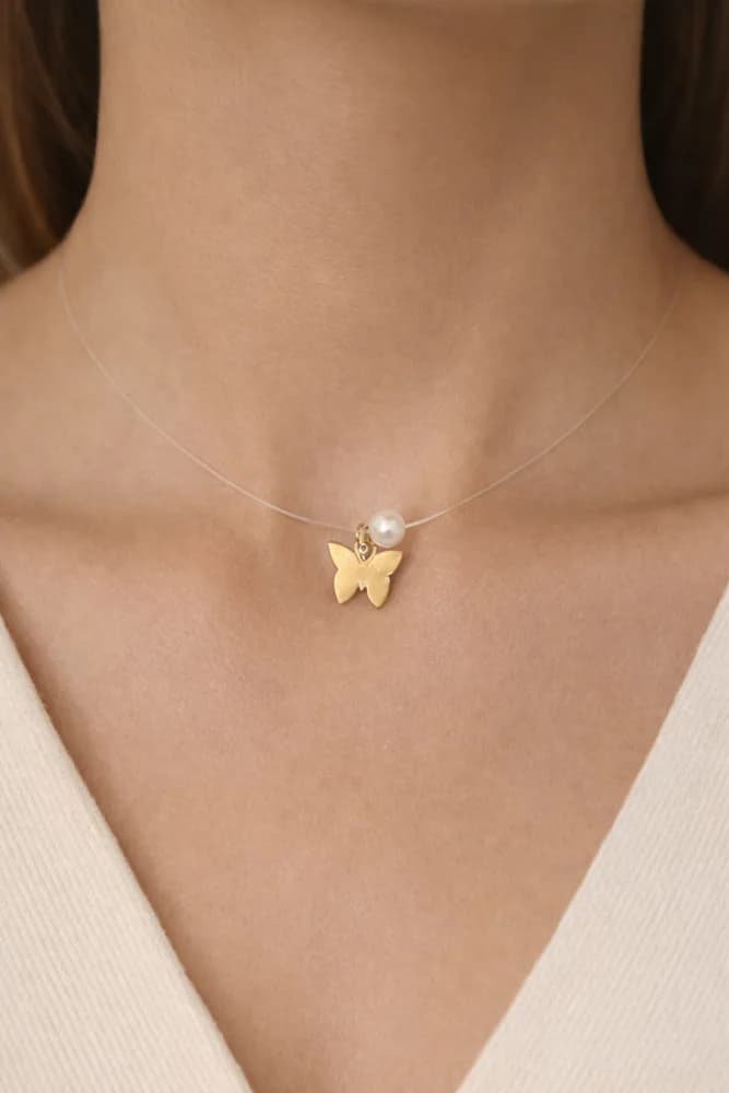 Nevidljiva ogrlica - Butterfly Whisper – fotografija 1 od 4