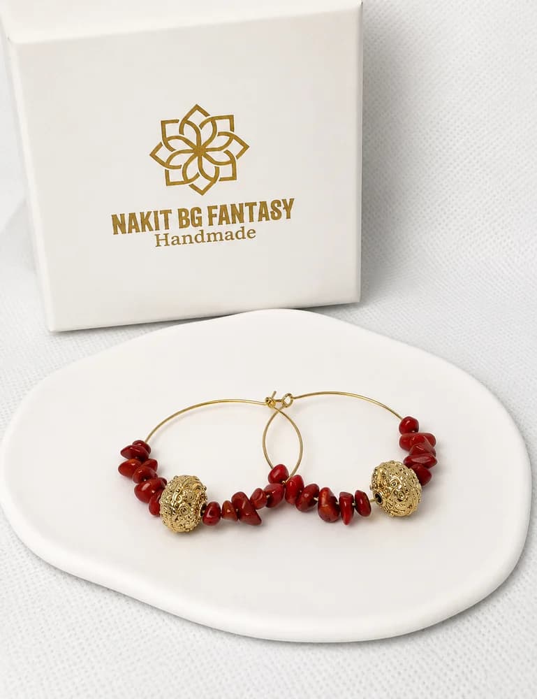Naušnice Coral Botun – fotografija 1 od 3